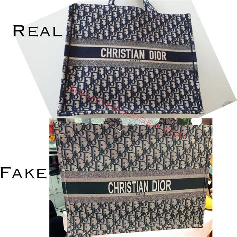 real vs fake dior tote|dior book tote false.